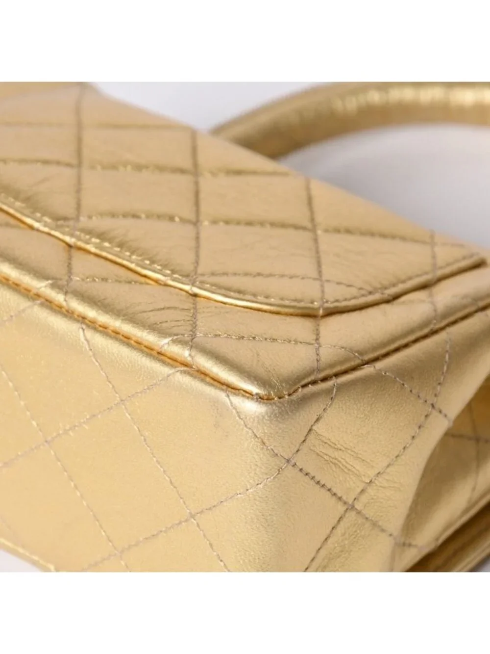 Chanel Quilted Parent Child Mini Bag Gold